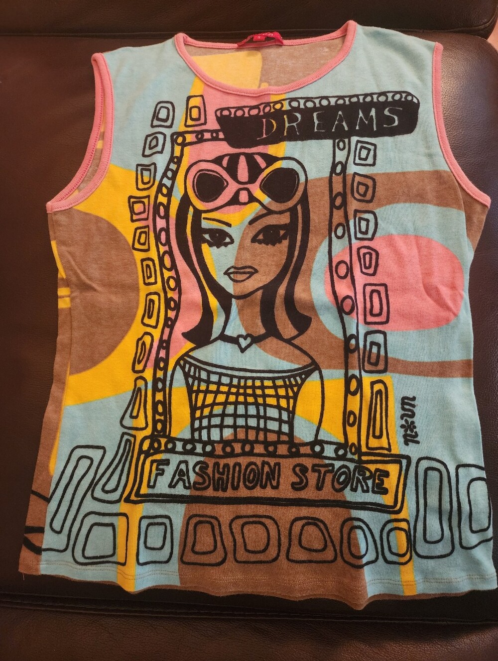 French Made Vintage Cotton Tee Size S